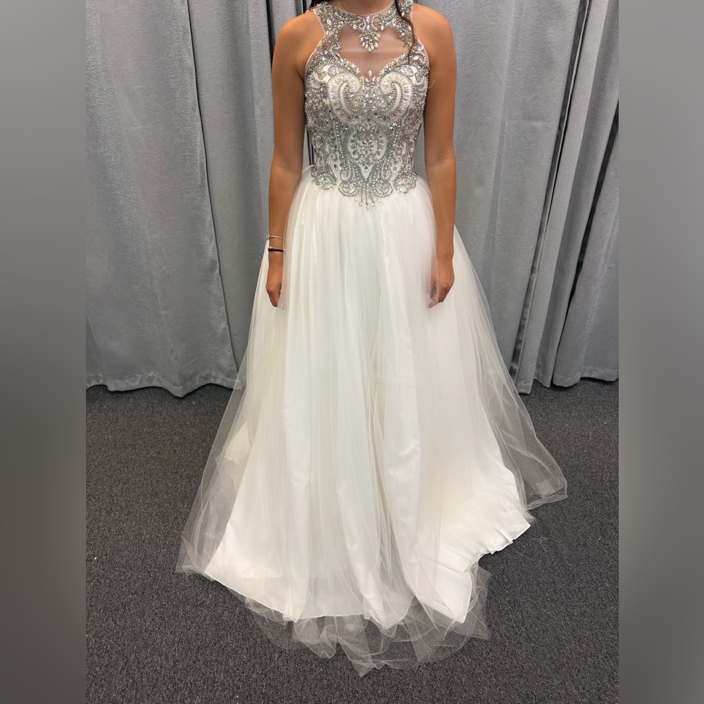 Women’s white ballgown